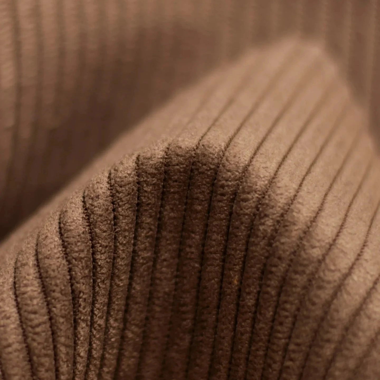 Coussin de sol rond en velours Corduroy à fines côtes Slimcord