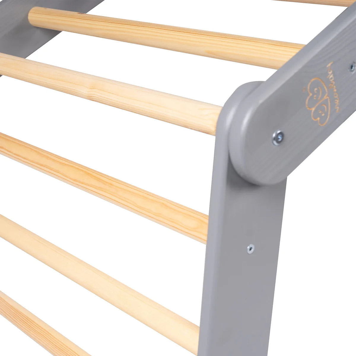 Triangle de Pikler XL ou double en bois, évolutif en cabane, avec option tente