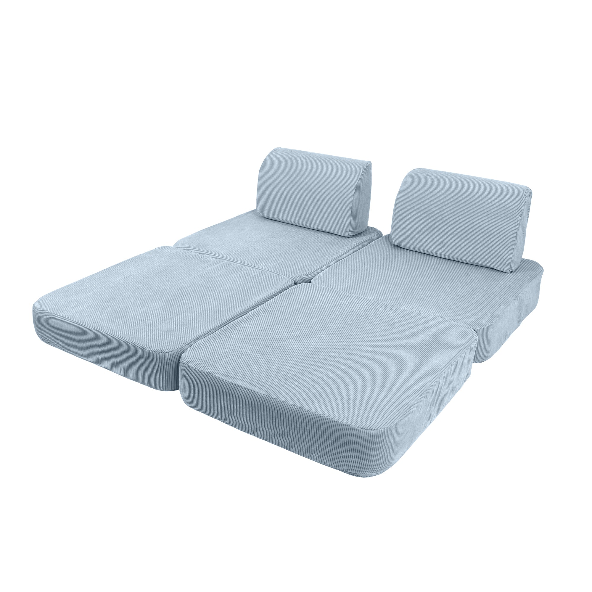 Canapé modulable Pocket en velours Corduroy à fines côtes Slimcord | 4 Pièces