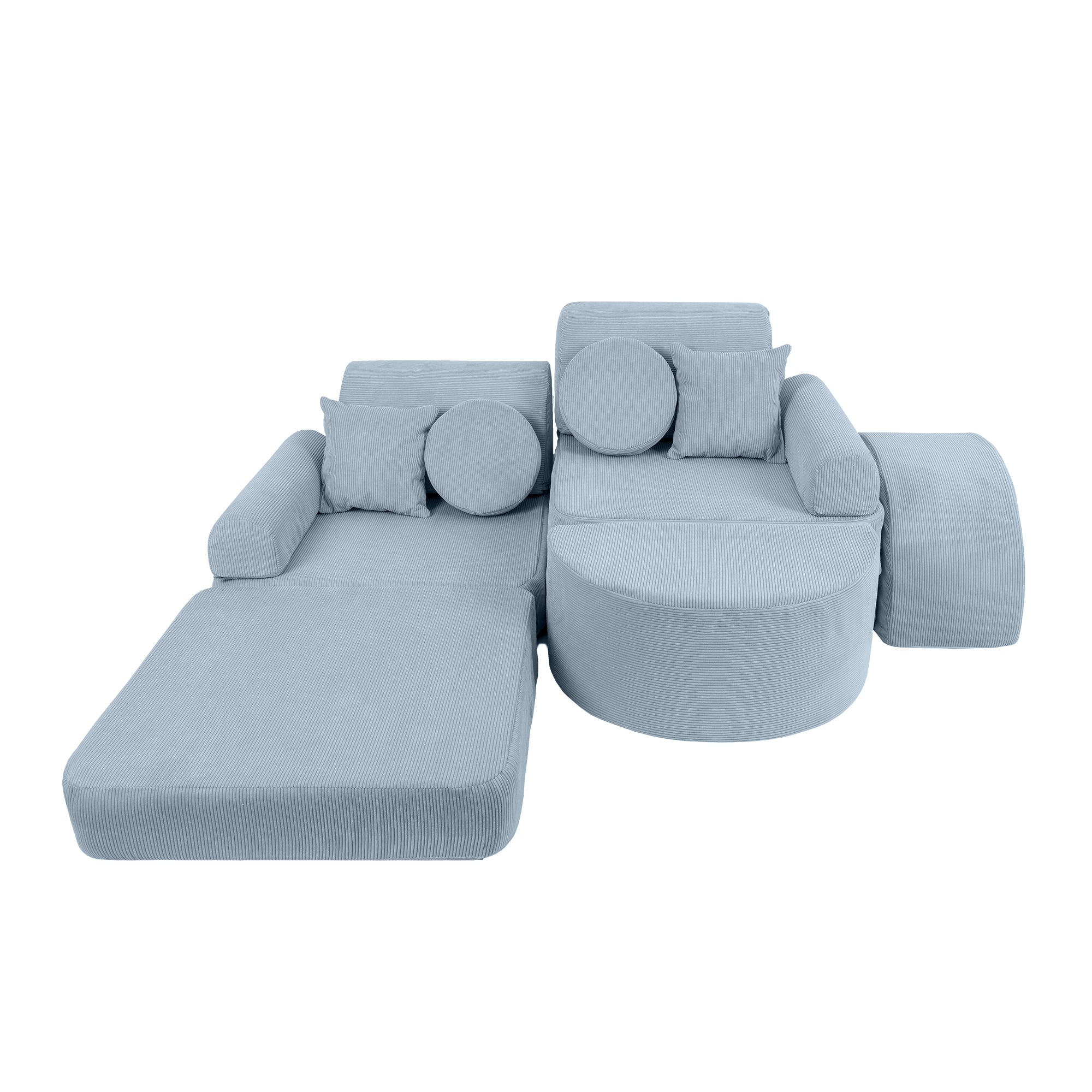 Canapé modulable Pocket en velours Corduroy à fines côtes Slimcord | 12 Pièces